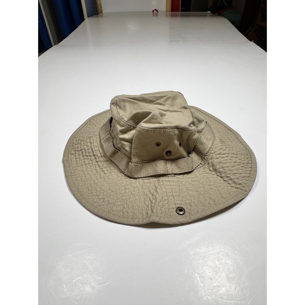 Swiss Tech Performance Gear‎ Outback Safari Hat Unisex S-M Beige Snap Wide Brim